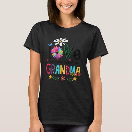 Ik ben dol op Mimi Sunflower Ma's Da T-shirt (Voorkant)