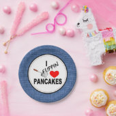 IK BEN DOL OP PANNENKOEKEN PAPIEREN BORDJE (Feest)