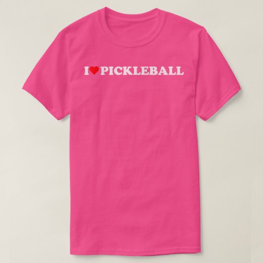 Ik ben dol op Pickleball Hobby Theme L T-shirt (Design voorkant)