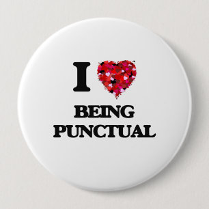 Ik ben dol op Punctual Ronde Button 4,0 Cm