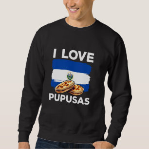 Ik ben dol op Pupusas El Salvador Vlag Favoriete S Trui