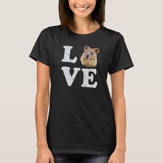 Ik ben dol op Quokkas T-shirt Australian Quokka Lo (Voorkant)