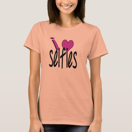 ik ben dol op selfies t-shirt (Voorkant)