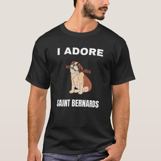 Ik ben dol op Sint Bernards T-shirt (Voorkant)