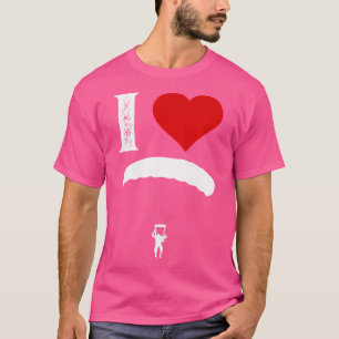 Ik ben dol op skydiven en paragliden t-shirt