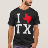 Ik ben dol op Texas Premium T-shirt (Voorkant)