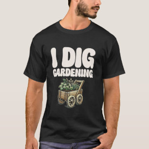 Ik ben dol op tuinieren, een fervente plantenentho t-shirt