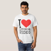 Ik ben dol op tutorial video’s t-shirt (Voorkant volledig)