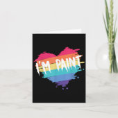 Ik ben dol op vingerverf Ik ben een Schattige paar Kaart (Voorkant)