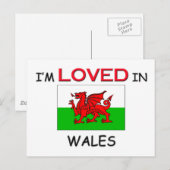 Ik ben dol op WALES Briefkaart (Voorkant / Achterkant)