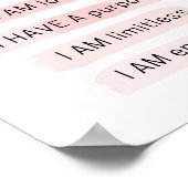 Ik ben dol op zelfliefdespositieve bevestiging poster (Hoek)