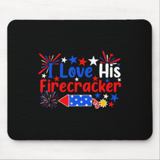 Ik ben dol op zijn vuurwerk van 4 juli muismat
