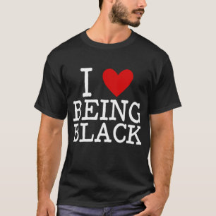 Ik ben dol op zwart BHM Black History Month Melani T-shirt