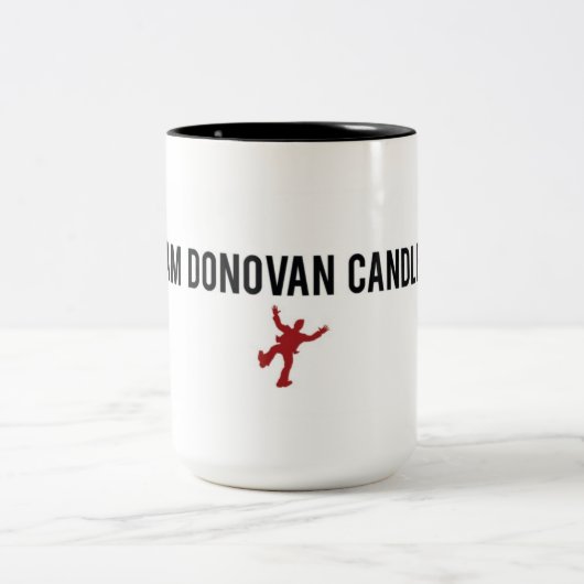 Ik ben Donovan Candle - Coffee-Mok Tweekleurige Koffiemok (Center)