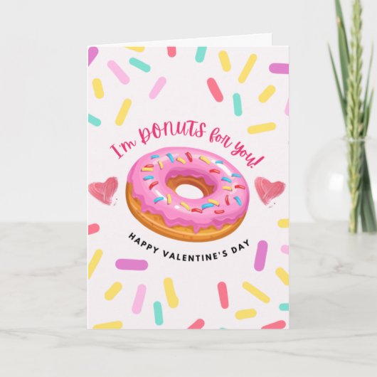 Ik ben Donuts voor jou - Donuts Lover Valentijn Kaart (Voorkant)