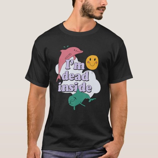 Ik ben dood binnen t-shirt (Voorkant)