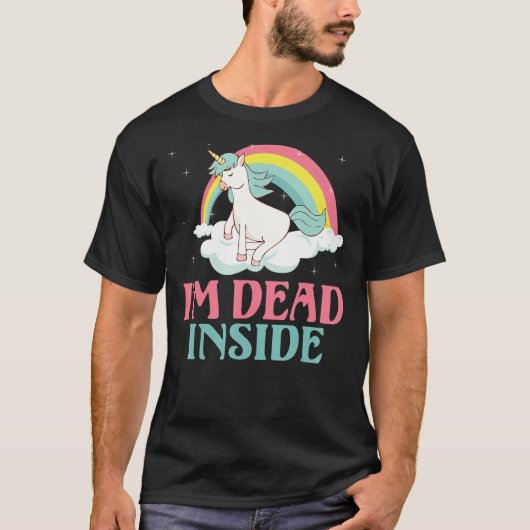 Ik ben dood in Einhorn T-shirt (Voorkant)