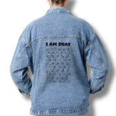 Ik ben doof ASL Amerikaanse gebarentaal alfabet bl Denim Jacket
