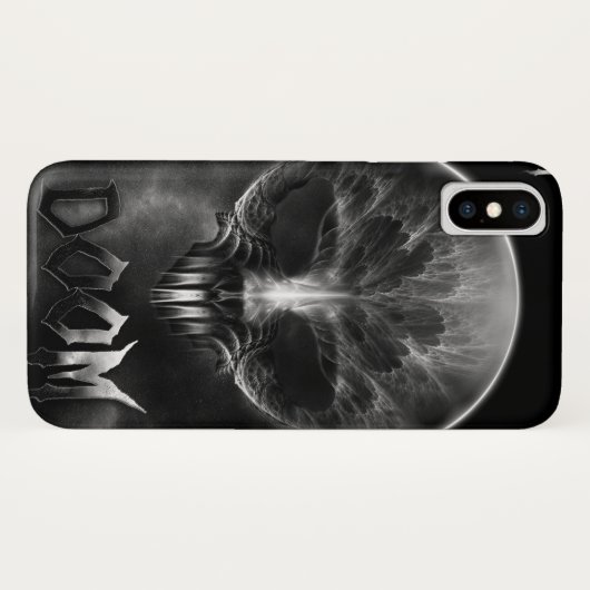 Ik Ben Doom Fractal Schedel Case-Mate iPhone Case (Achterkant (horizontaal))