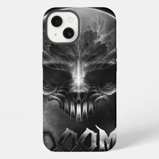 Ik Ben Doom Fractal Schedel iPhone Hoesje (Achterkant)