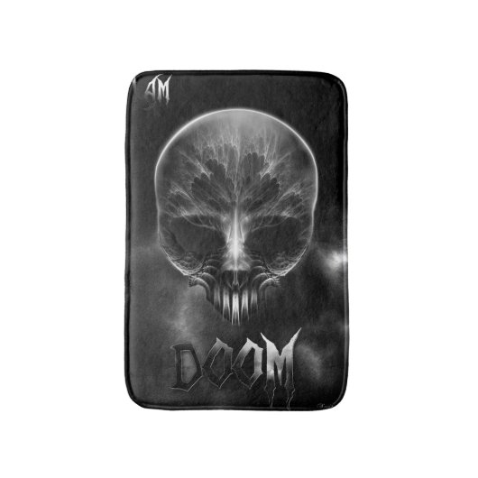 Ik ben Doom Fractal Skull Badmat (Voorkant Verticaal)