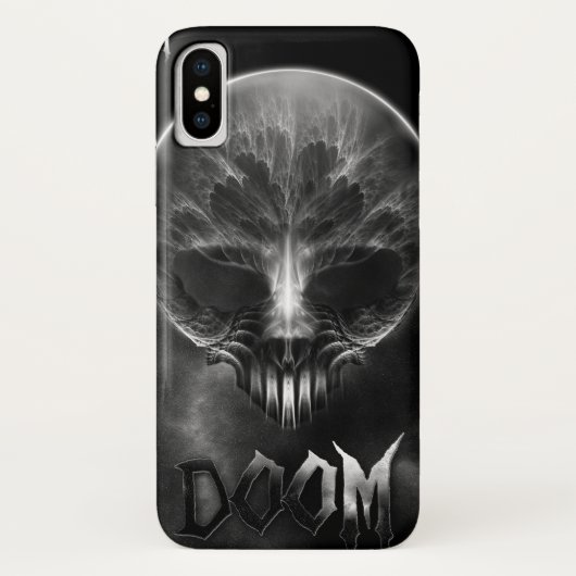 Ik ben Doom Fractal Skull Case-Mate iPhone Case (Achterkant)