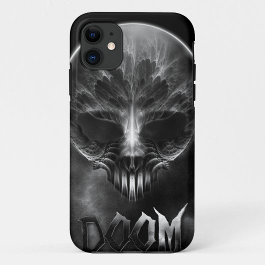 Ik ben Doom Fractal Skull Case-Mate iPhone Case (Achterkant)