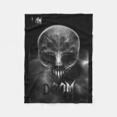 Ik ben Doom Fractal Skull Fleece Deken (Voorkant)