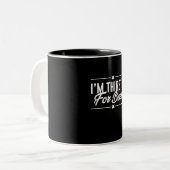 Ik ben dorst voor bier tweekleurige koffiemok (Voorkant links)