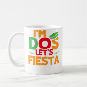 Ik ben Dos Taco Twosday Jongen Meisje 2e Verjaarda Koffiemok