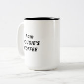 Ik ben Dougie's koffie Tweekleurige Koffiemok (Voorkant links)