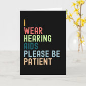 Ik ben Draag om te horen, wees geduldig. Kaart (Gele Bloem)