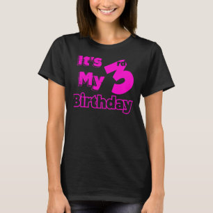 Ik ben drie jaar oud en het is mijn derde verjaard t-shirt