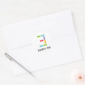 Ik ben drie jaar oud ronde sticker (Envelop)