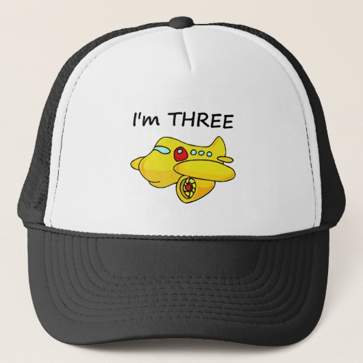 Ik ben drie, Yellow Plane. Trucker Pet (Voorkant)