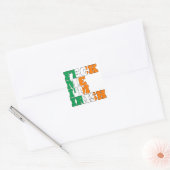 Ik ben drink St Pats. Vierkante Sticker (Envelop)