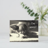 Ik ben droevig! briefkaart (Staand voorkant)