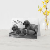 Ik ben Droevig - de Vrienden van het Puppy Kaart (Gele Bloem)