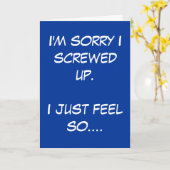 Ik ben droevig ik me verknoeide. Ik voel enkel Kaart (Gele Bloem)