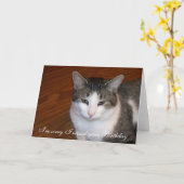 Ik ben droevig ik uw Verjaardag miste Kaart (Gele Bloem)