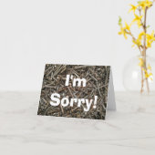 Ik ben Droevig. Ik verknoeide totaal me! Kaart (Gele Bloem)