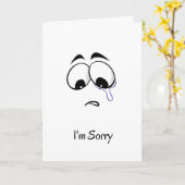 Ik ben droevig. kaart (Gele Bloem)