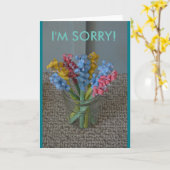 Ik ben droevig wenskaart kaart (Gele Bloem)