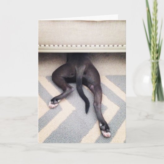 Ik ben droevig wenskaart kaart (Voorkant)