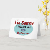 Ik ben Droevige I Freaked uit voor Geen Kaart van (Gele Bloem)