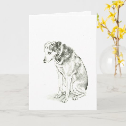 "ik ben Droevige" kaart Dixie (Gele Bloem)