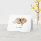 "ik ben droevige" Kalverliefde 1 Kaart (Gele Bloem)