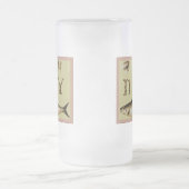 Ik ben droog als vis matglas bierpul (Center)