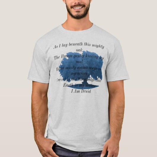 Ik ben Druid Poem T-shirt (Voorkant)