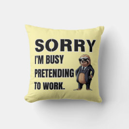 Ik ben druk bezig met doen alsof ik werk kussen